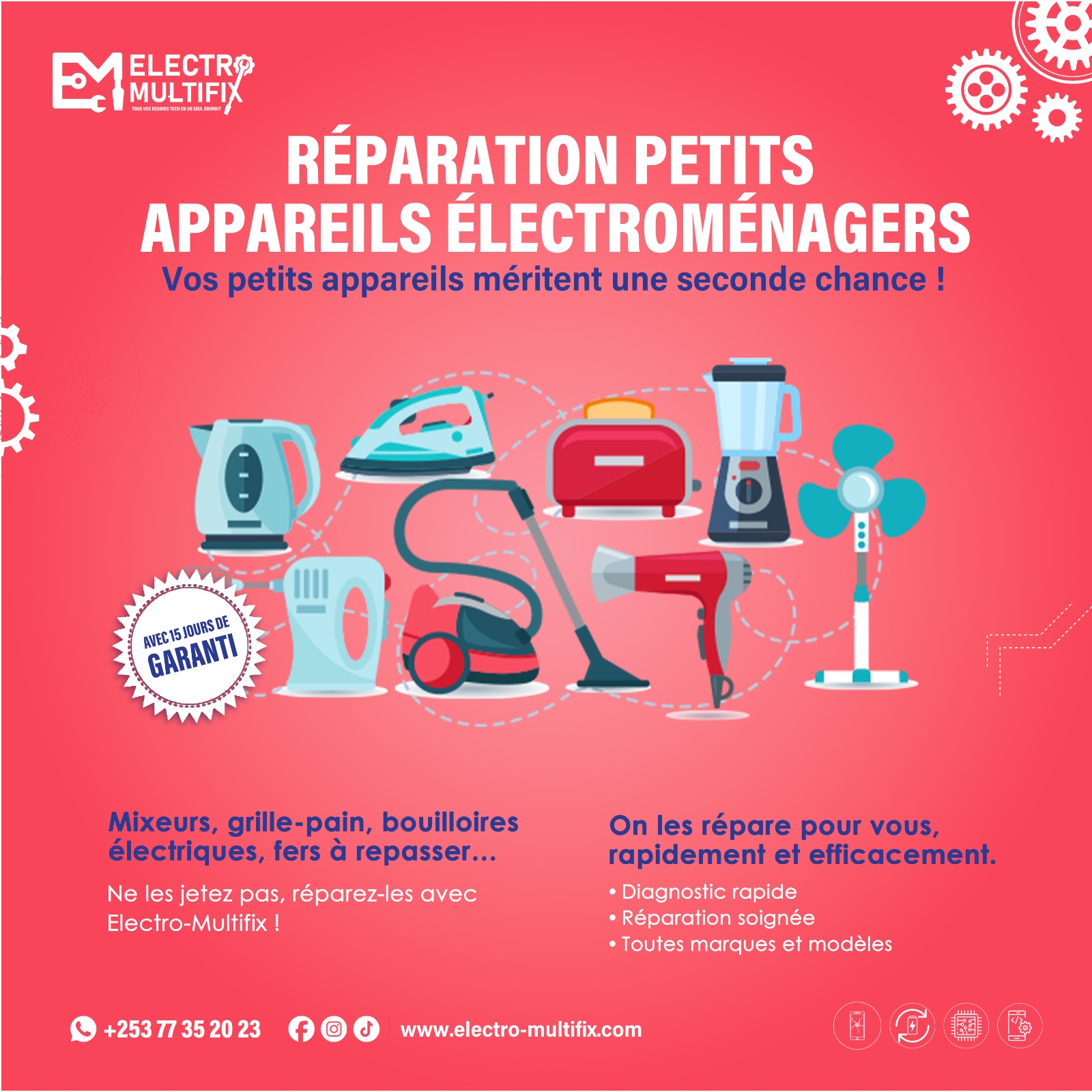 Service Réparation d'appareils électroménagers